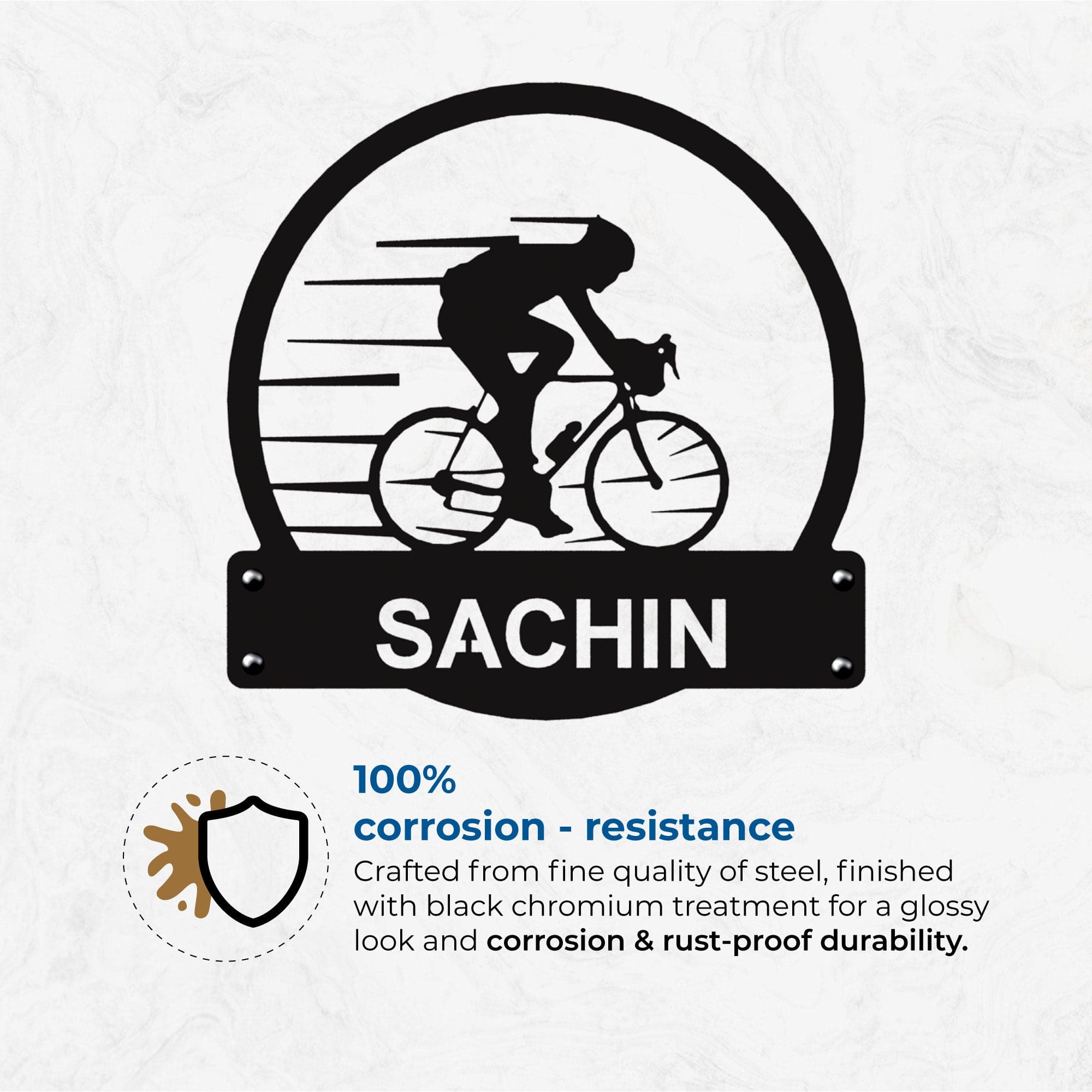 Personalized Sports Wall Art | Monogram | Black Glossy Finish