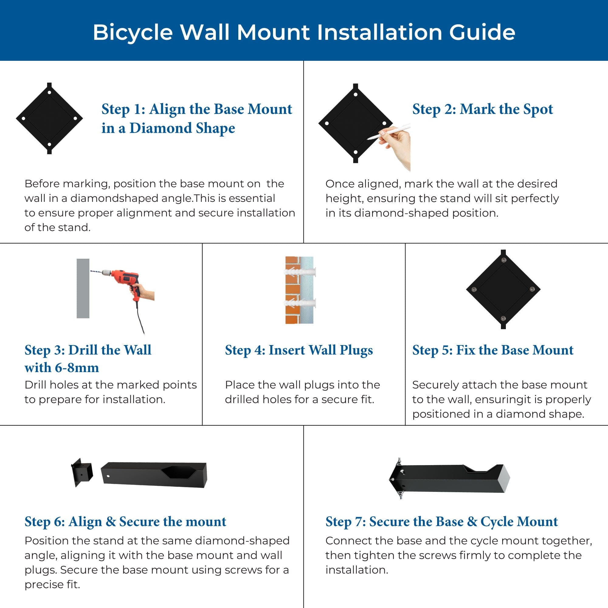 Glory Bicycle Wall Mount - Cycling Indoor Bike Storage. Turn Your Bike Into Art (15 kg Capacity)