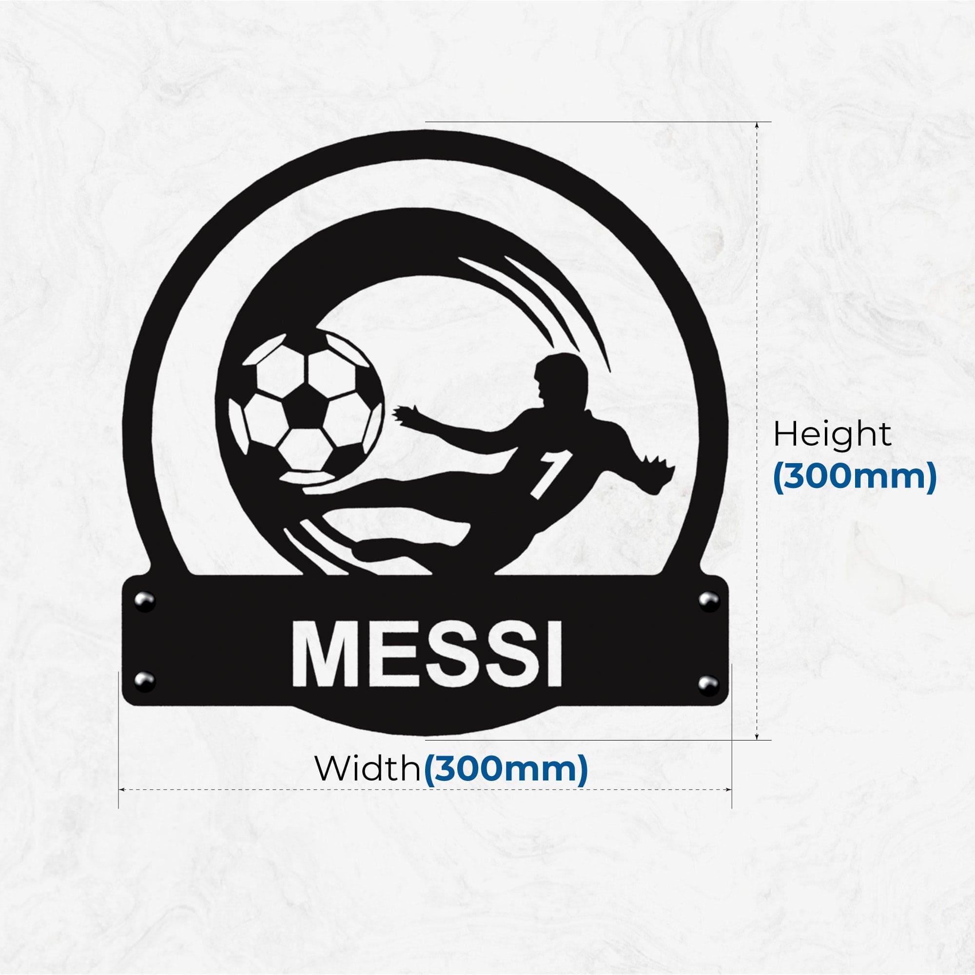 Personalized Sports Wall Art | Monogram | Black Glossy Finish