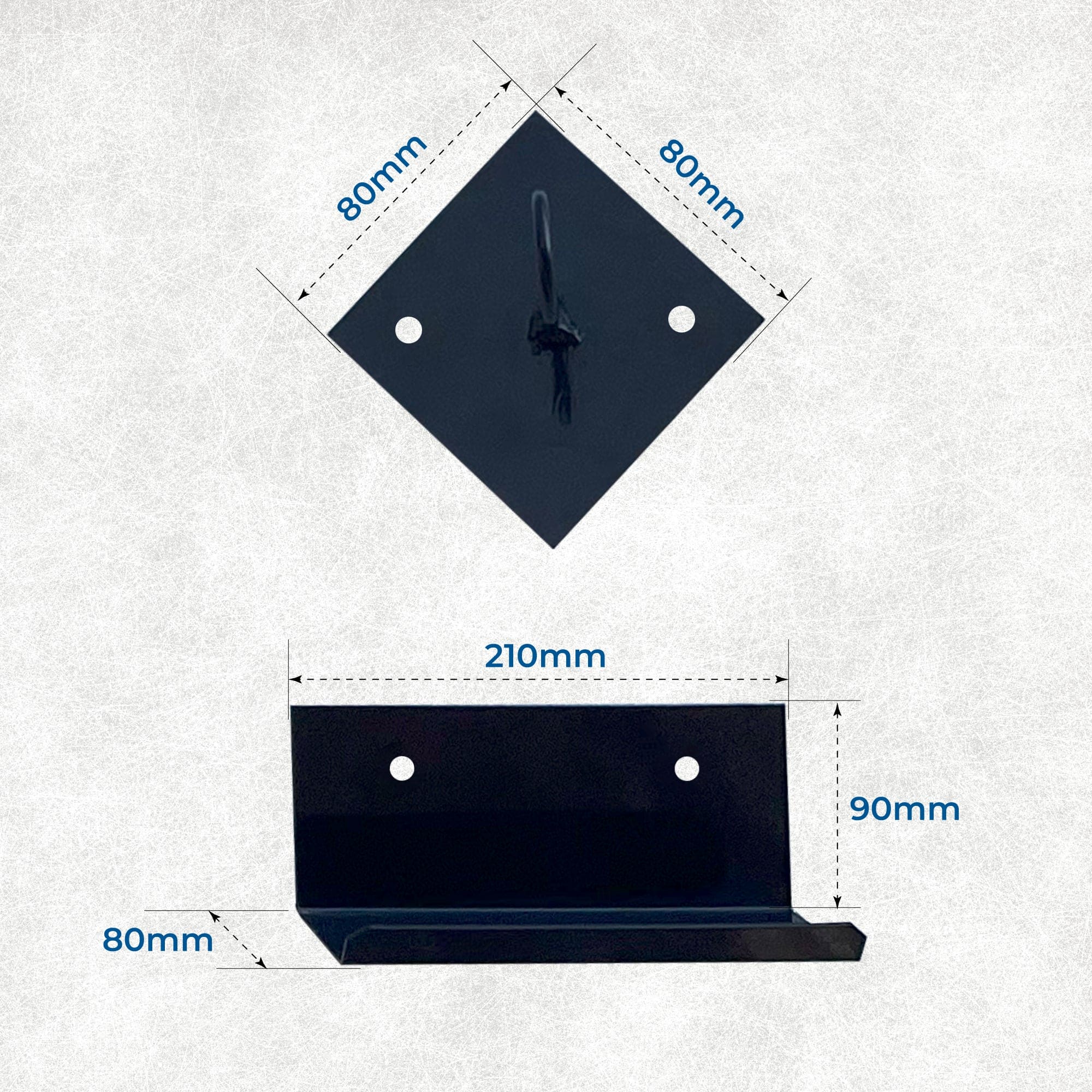 Triangle Bicycle Wall Mount  - Space-Saving Indoor/Outdoor Bike Storage - Holds Up to 20kg