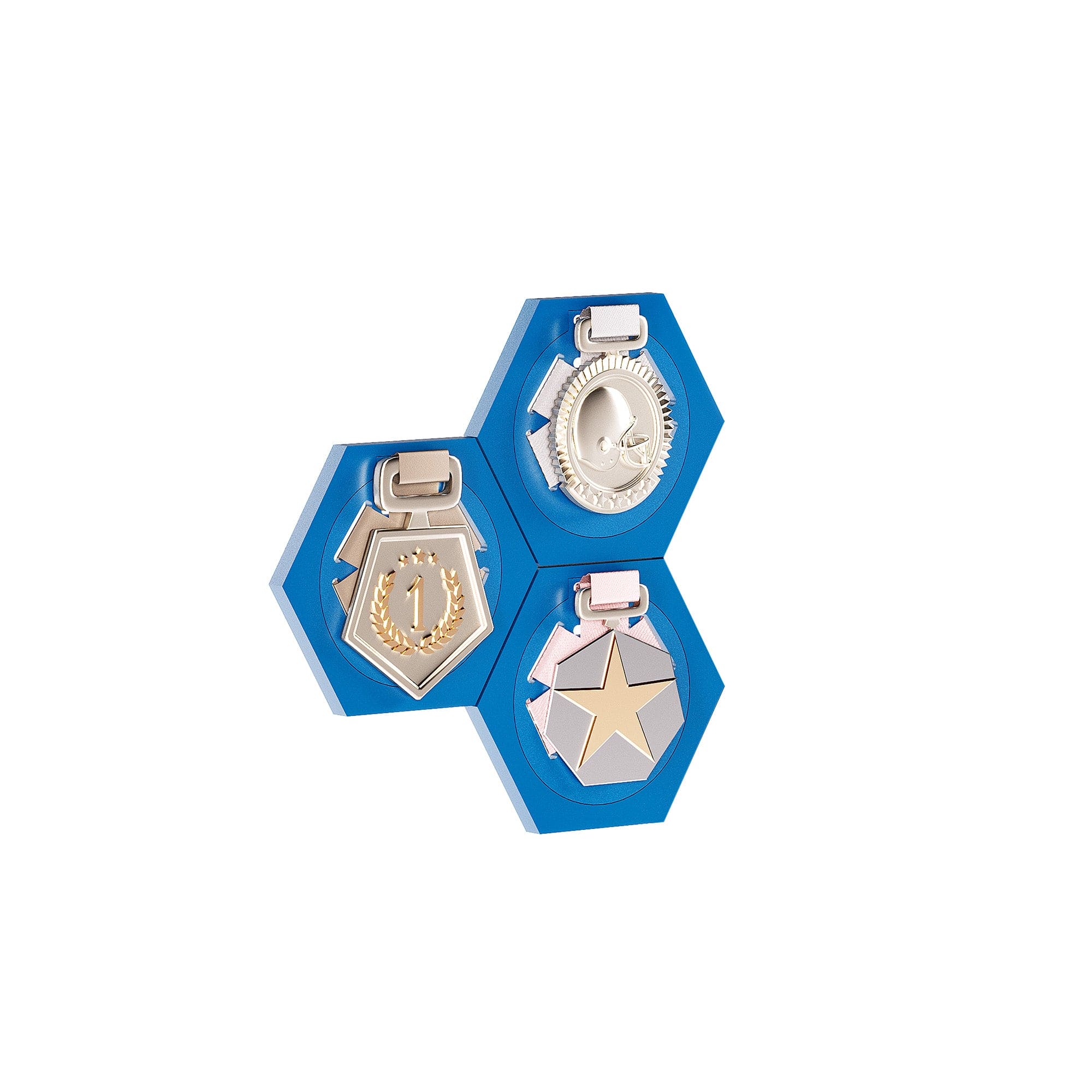 Glory Medal Hangers Special Hexagon Single Medal Holder | Special Medal Holder