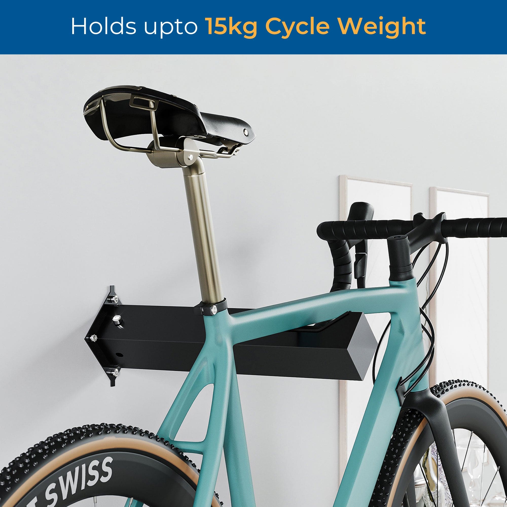 Glory Bicycle Wall Mount - Cycling Indoor Bike Storage. Turn Your Bike Into Art (15 kg Capacity)