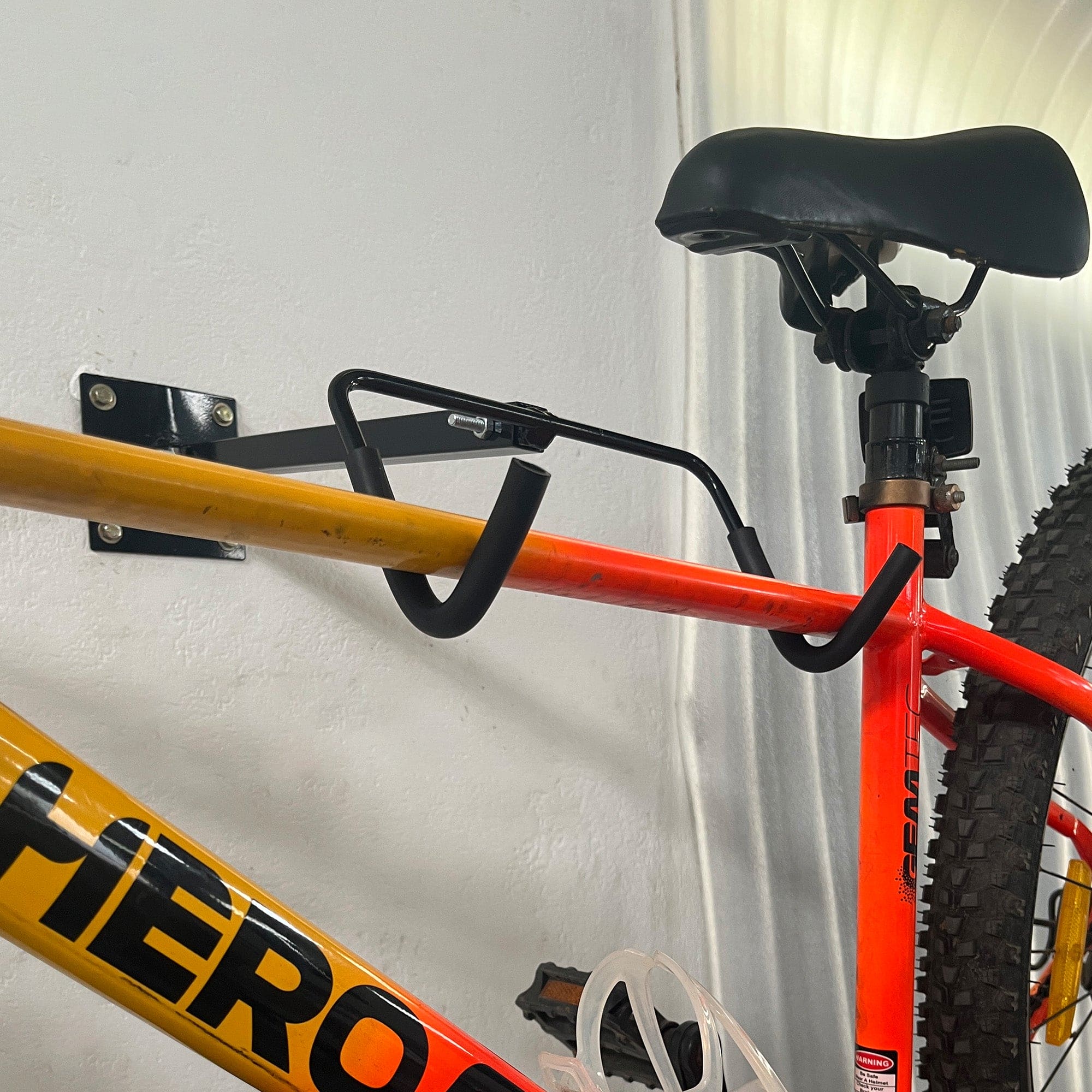 Glory Medal Hangers Foldable Bicycle Wall Mount - Indoor Storage - Heavy-Duty Steel - Holds up to 15 kg