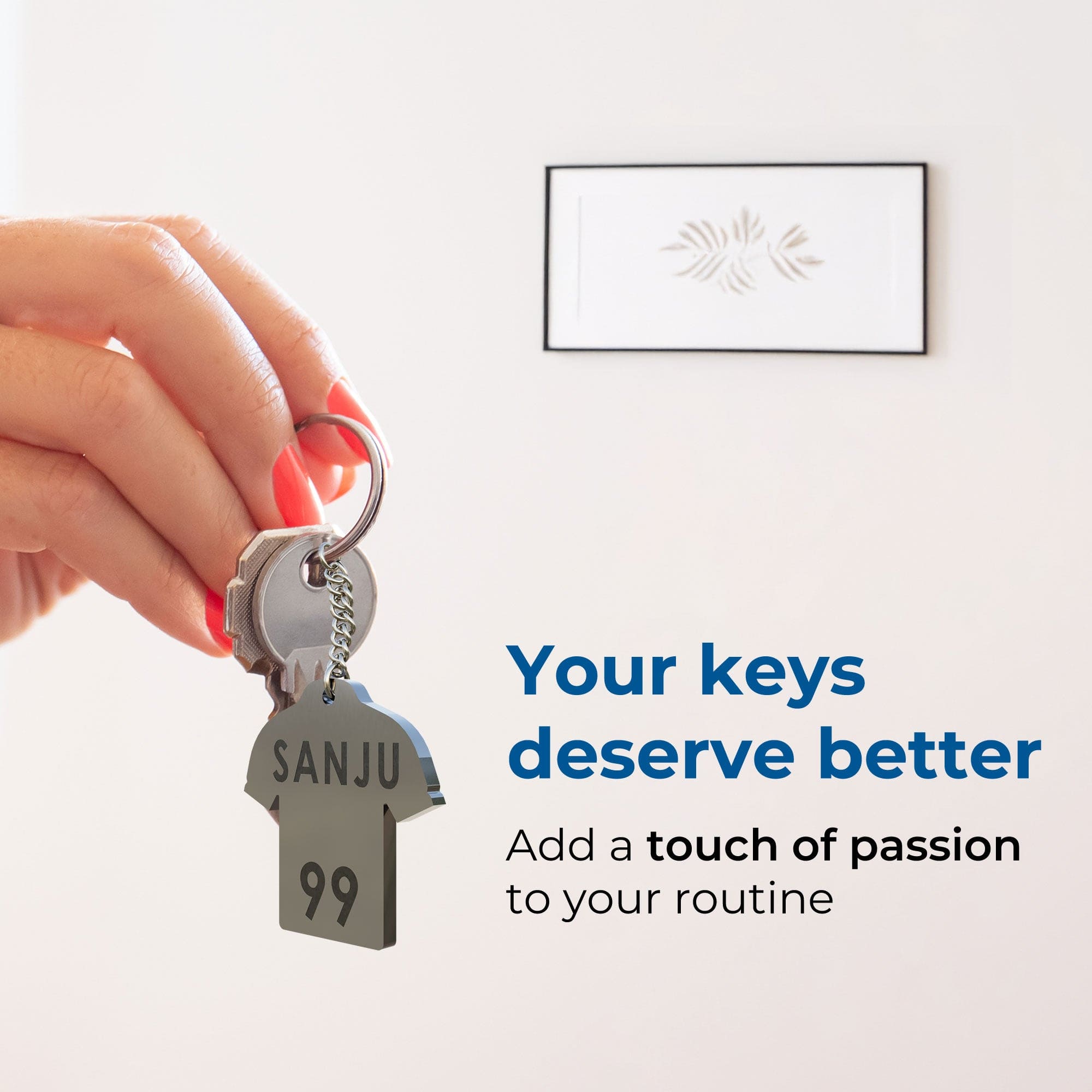 Glory Customized Sports Jersey Metal Keychains | Custom Name & Number | Gift for Sports persons | Stainless Steel