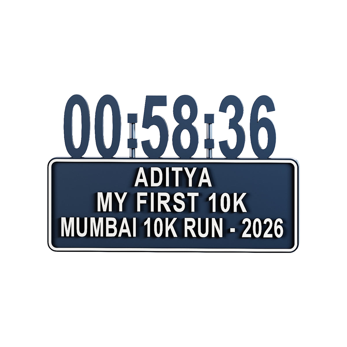 Personalized Marathon Fridge Magnet for Runners | Custom Running Achievement with Name, Best Timing, Event & Year