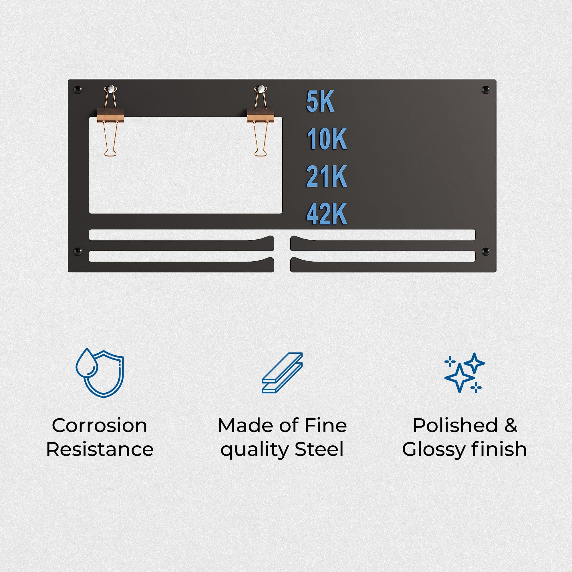 Glory Marathon Bib & Medal Display Hanger | Running & Sports Achievement Holder | Hold Upto 40 Medals