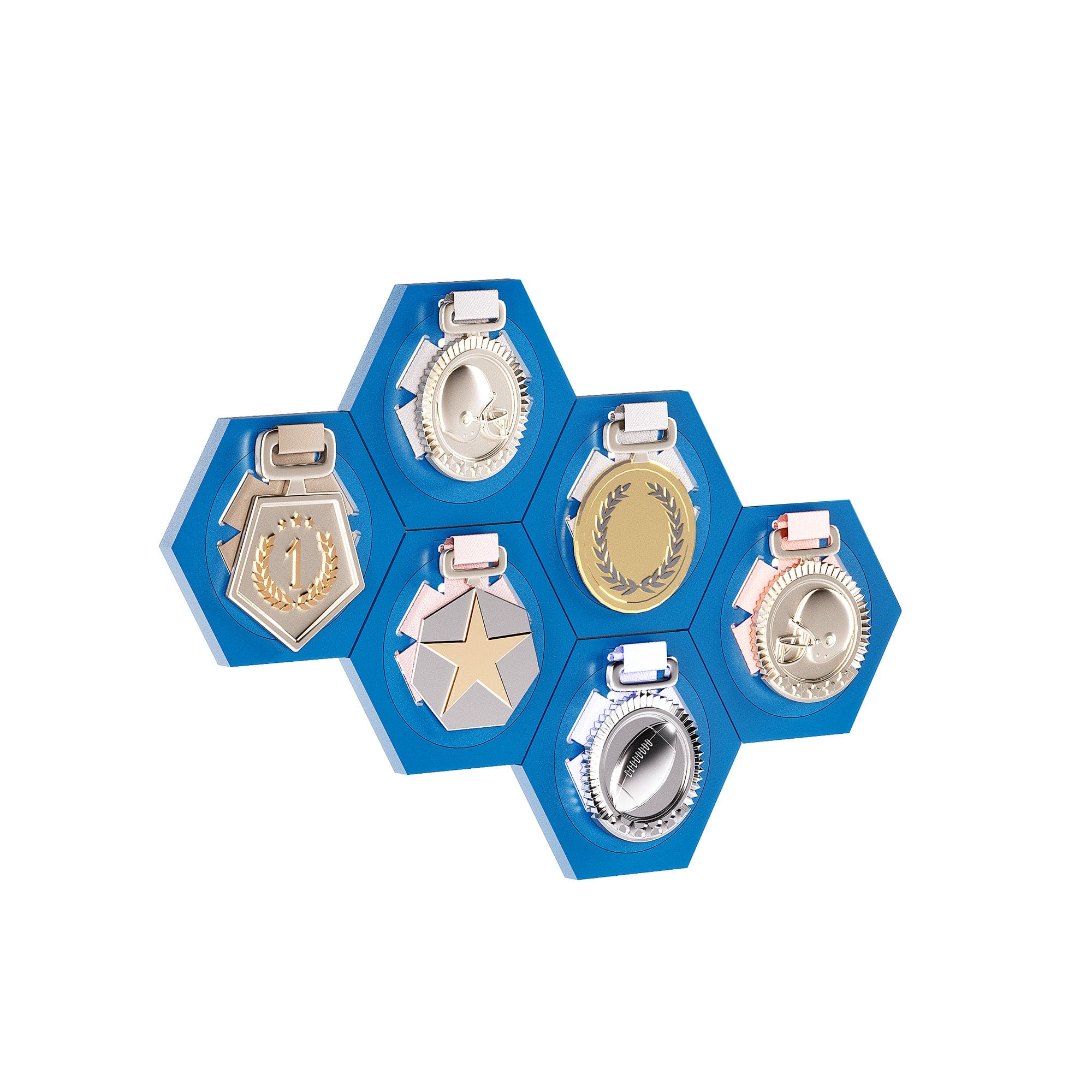 Glory Medal Hangers Special Hexagon Single Medal Holder | Special Medal Holder