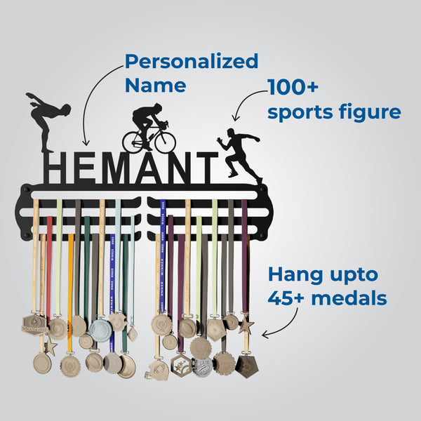 Personalized Medal Display Hanger for Students