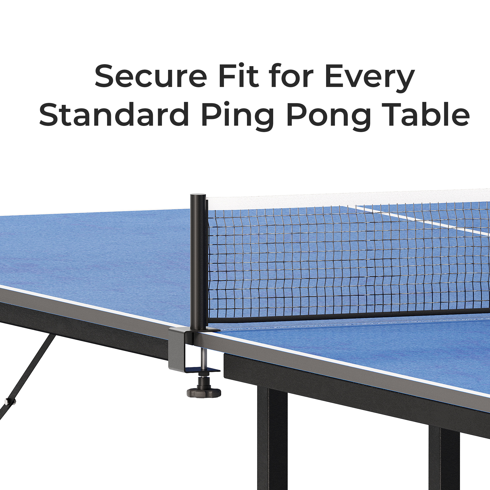 Glory Medal Hanger Adjustable Table Tennis Net with Holder - Perfect for Indoor & Outdoor Tables
