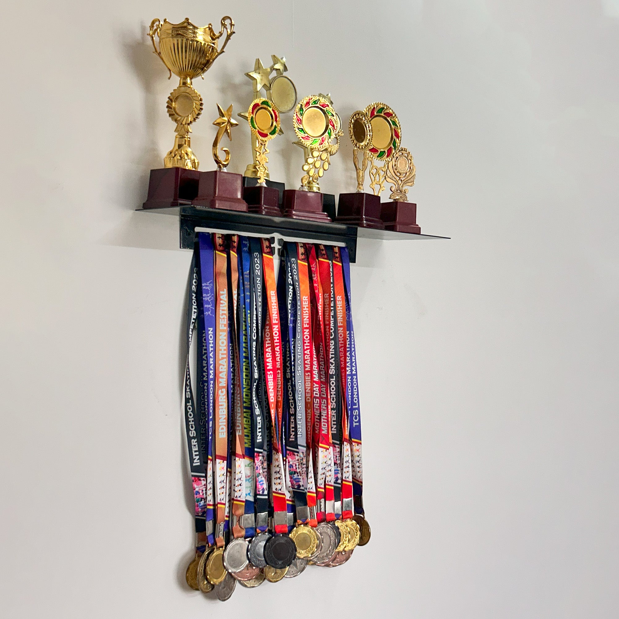 Trophy Rack with Medal Hanger