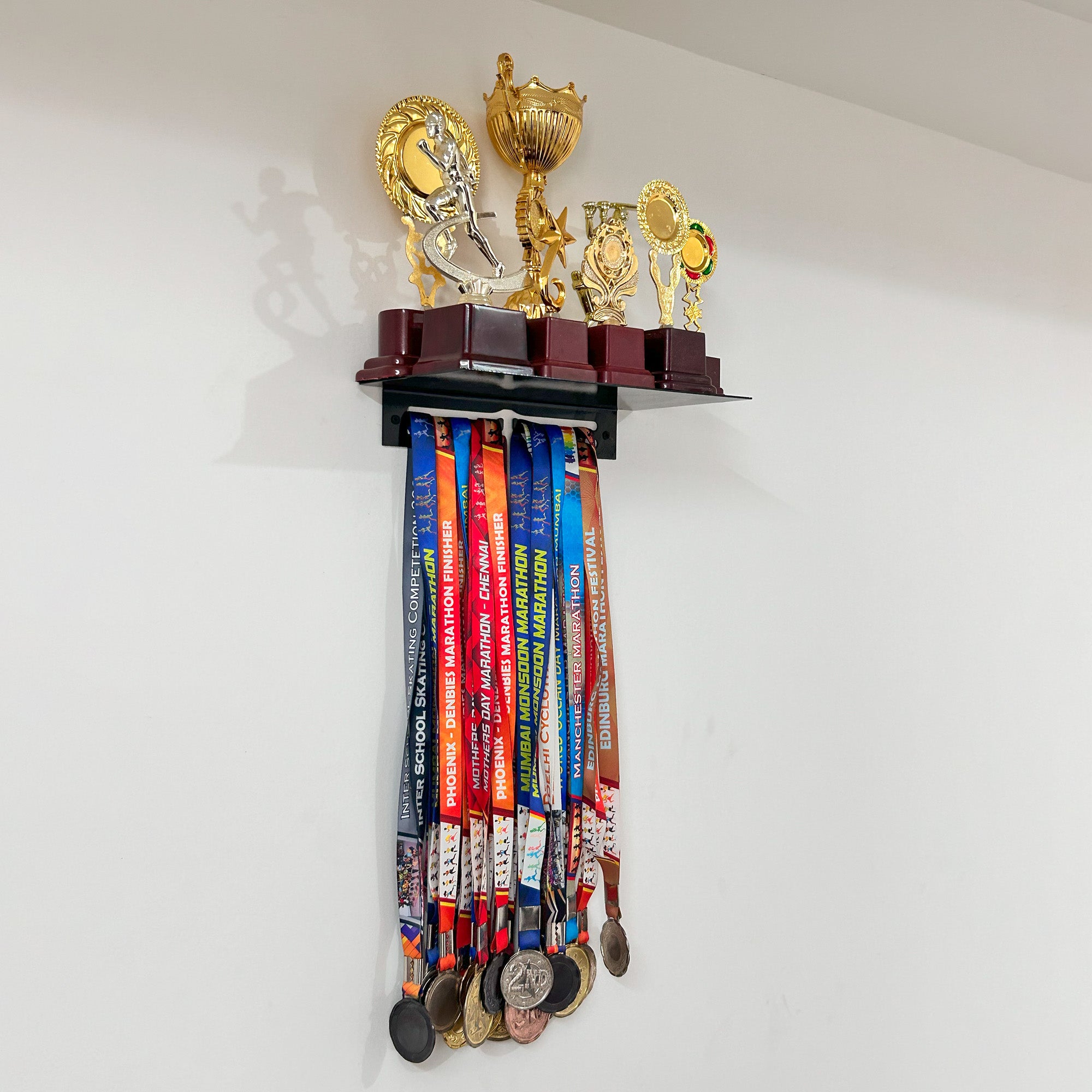 Trophy Rack with Medal Hanger