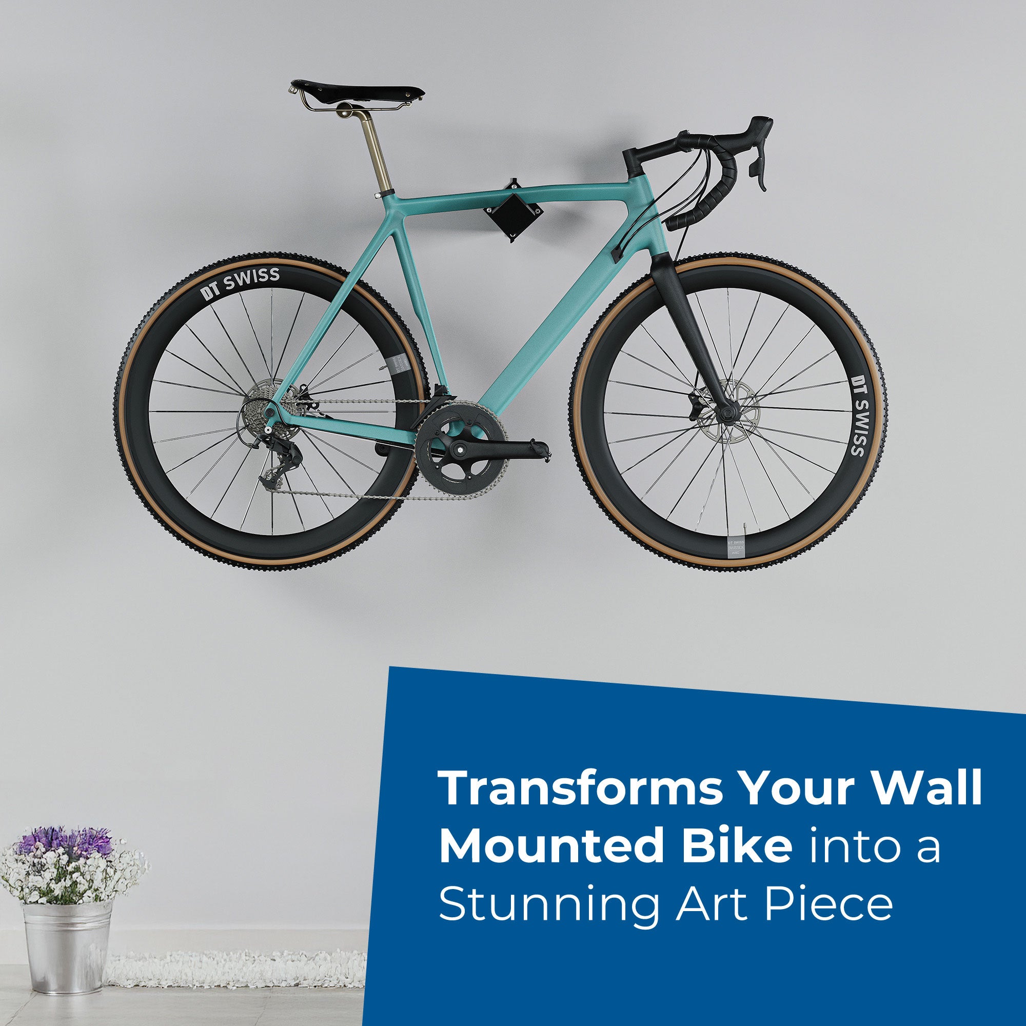 Glory Bicycle Wall Mount - Cycling Indoor Bike Storage. Turn Your Bike Into Art (20 kg Capacity)